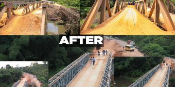 OFOASE AYIREBI; KOJO OPPONG NKRUMAH CONSTRUCTS ‘LONDON BRIDGE’ OVER ASIKUSIE RIVER.